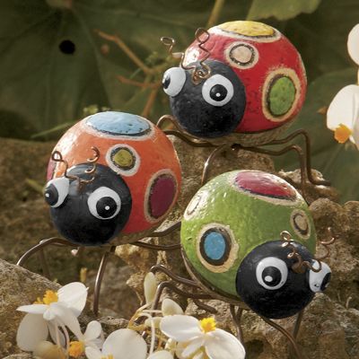 set of 3 polka dot bugs 26