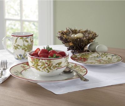 waverly 16 piece fawn hill dinnerware set