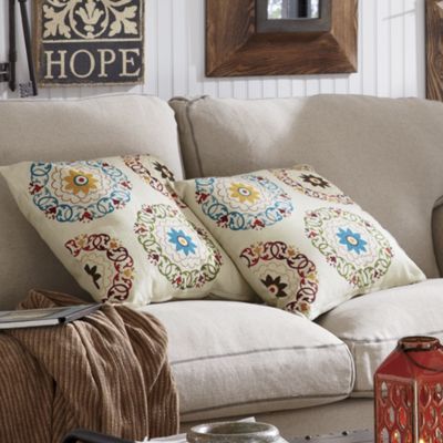 multi medallion toss pillow