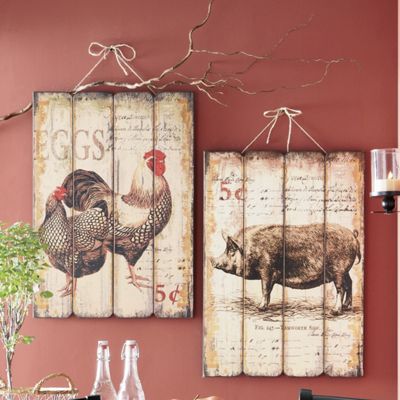 rustic plaques
