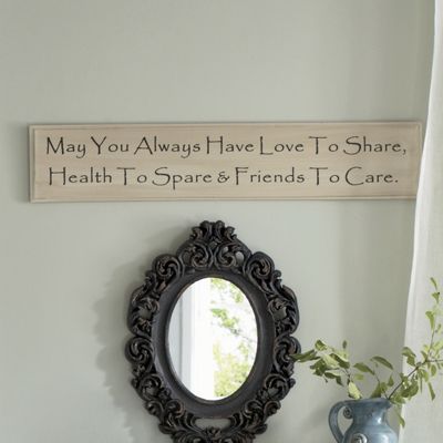 inspirational wall plaque