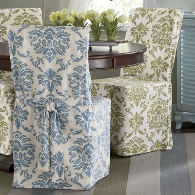 damask dining chair cover
