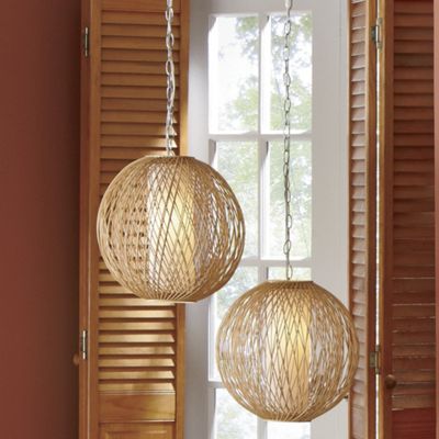 bamboo swag light