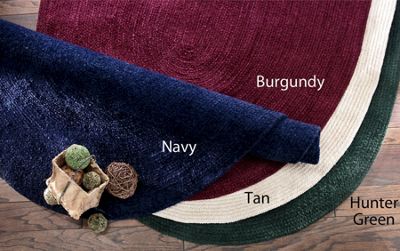 Reversible Chenille Braided Rug