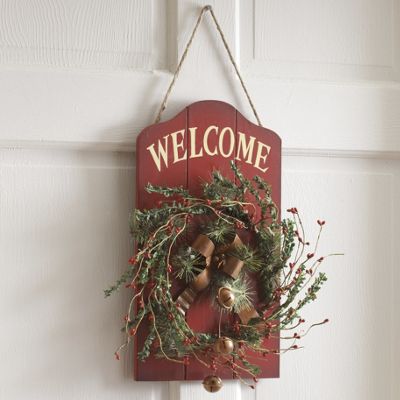 Winter Welcome Plaque