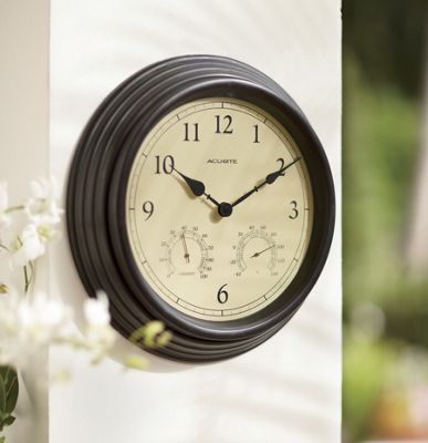 Outdoor Clock Thermometer Hygrometer