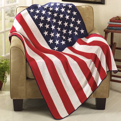 American Flag Throw