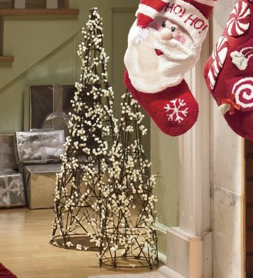 Topiary White Berry 25 inch and 31 inch