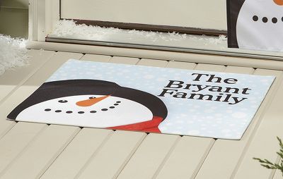 Indoor Outdoor Mat Snowman