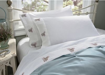 Sheet Set Butterfly Embroidered