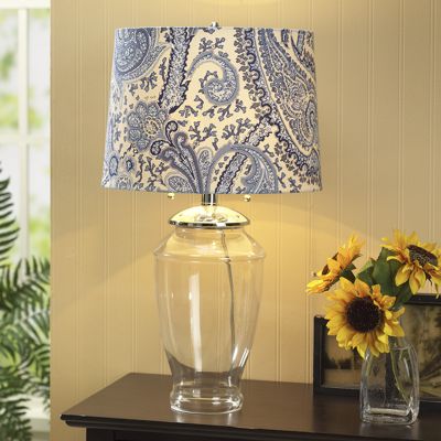 Lamp Blue Paisley