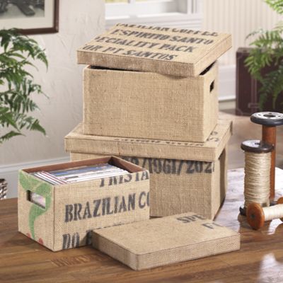 Boxes, Jute Set of 3