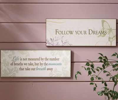 Plaques Affirmation Set Of 2