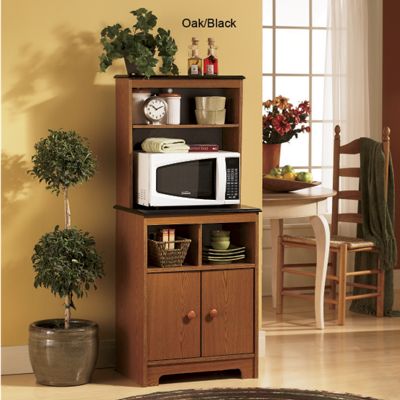 Microwave Stand With Hutch