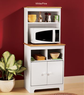 Microwave Stand With Hutch