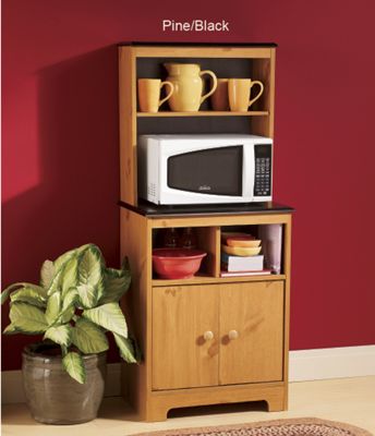 Microwave Stand With Hutch