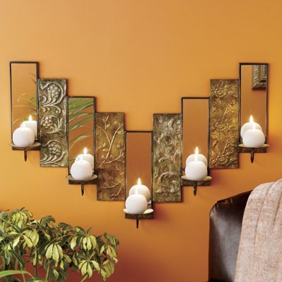 Mirrored Candleholder