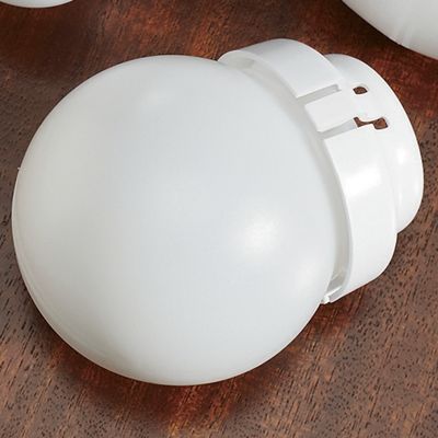 Set Of 3 Round Cfl Light Bulb Covers