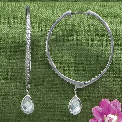 Hoop Earrings Teardrop