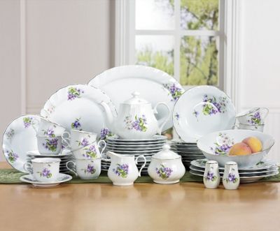 49 pc valeska porcelain dinnerware set
