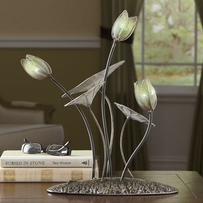 lighted plant lamp art