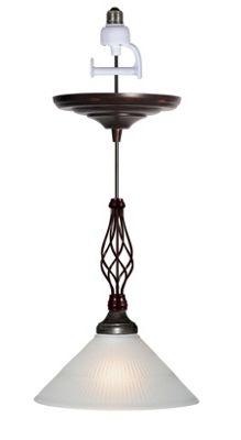 Bronze Spiral Ornament For Pendant Light