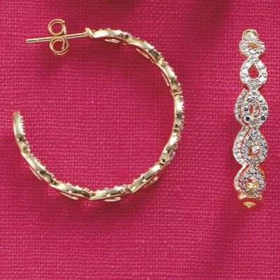 Hoop Earrings Braid