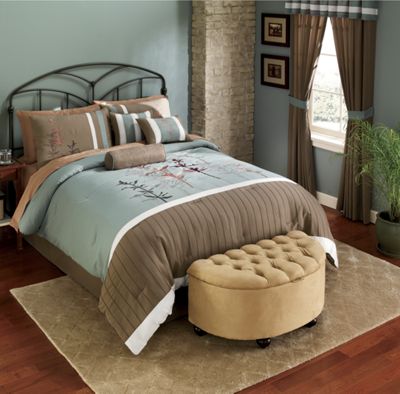 Andrea Bed Set Valance And Panel Pair