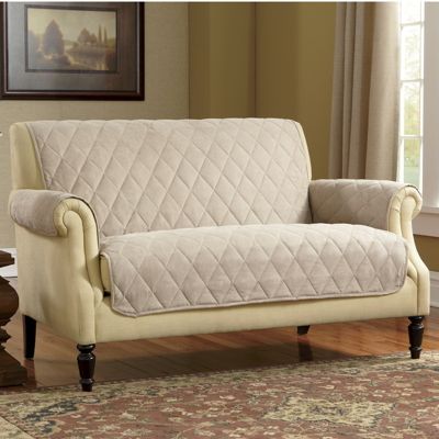 Diamond quilted Skid resistant Faux Suede Furniture Protectors