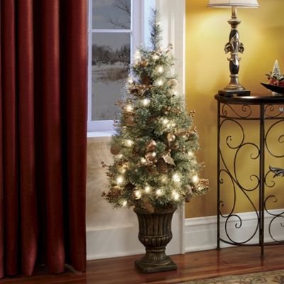 Golden Lighted Topiary