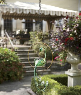 hanging solar peacock