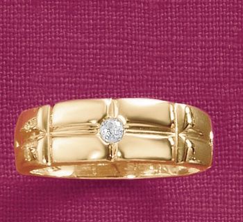 Ring Quilt Band Solitaire