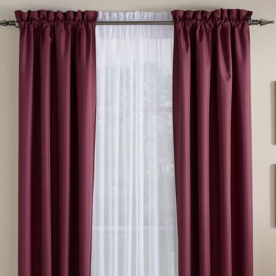 color connection thermal rod pocket valance by montgomery ward