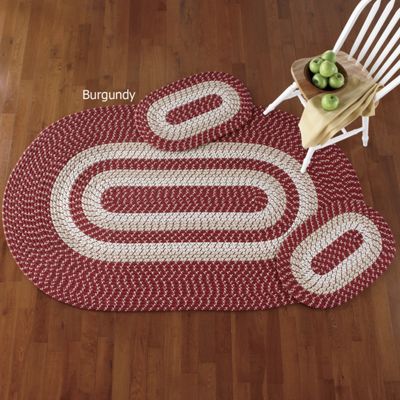 Braided 3 Pc Rug Set