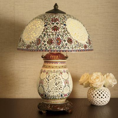 Lamp Pierced Porcelain Keepsake