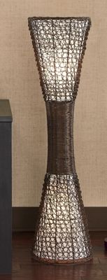 Floor Lamp Woven Wicker