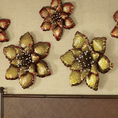 green flower wall art