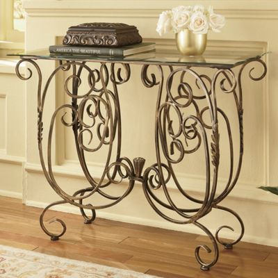 Console Catalonia Scrolled Iron