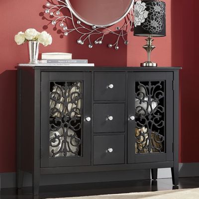 Sideboard Black Scroll