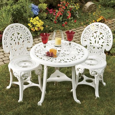 3 Pc Crown Resin Bistro Set