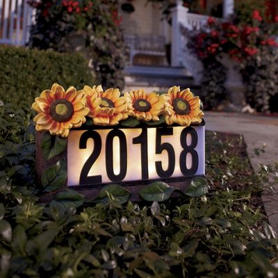 Solar Sunflowers House Number