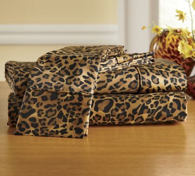 300 Thread Count Leopard Sheets
