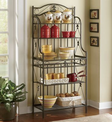 Fleur De Lis Bakers Rack