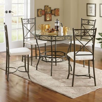 Fleur De Lis 5 Pc Dining Set