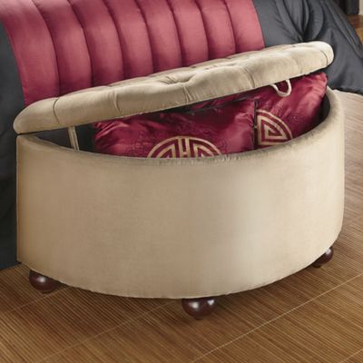 Half Moon Storage Bench