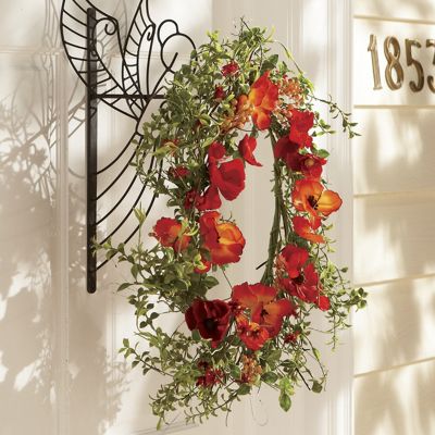 poppy berry wreath