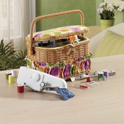 Sewing Basket 100 Pc Supply Kit