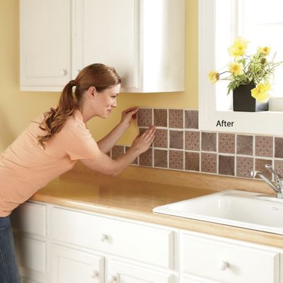Medallion Self Stick Backsplash Tiles
