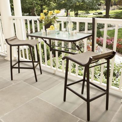 3 pc balcony rail bistro set