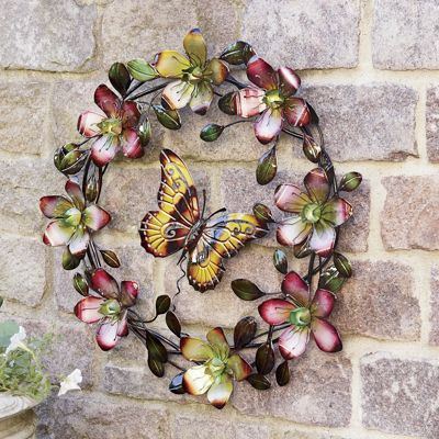 brilliant butterfly wreath